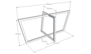Рассчитать количество опор для стола